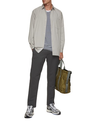 Figure View - Click To Enlarge - NANAMICA - Striped Relax Fit Wind Shirt