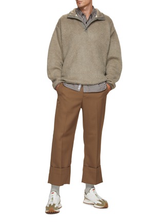 Figure View - Click To Enlarge - NANAMICA - Wool Henley Sweater