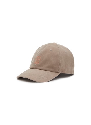 Main View - Click To Enlarge - BRUNELLO CUCINELLI - Logo Embroidered Cotton Baseball Cap