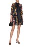 Figure View - Click To Enlarge - STUDIO 133 BIYAN - Patchwork Embroidery Silk Mini Dress