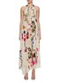 Main View - Click To Enlarge - STUDIO 133 BIYAN - Patchwork Lace Panel Maxi Dress