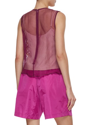 Back View - Click To Enlarge - STUDIO 133 BIYAN - Patchwork Appliqué Sleeveless Blouse