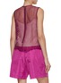 Back View - Click To Enlarge - STUDIO 133 BIYAN - Patchwork Appliqué Sleeveless Blouse