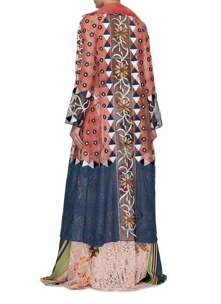 Back View - Click To Enlarge - STUDIO 133 BIYAN - Embroidered Silk Organza Coat