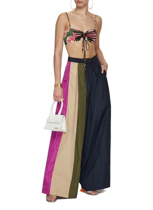 Figure View - Click To Enlarge - STUDIO 133 BIYAN - Patchwork Wide Leg Pants