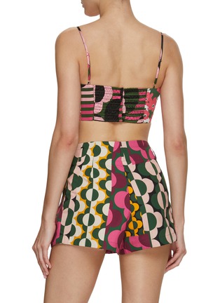 Back View - Click To Enlarge - STUDIO 133 BIYAN - Satin Silk Print Silk Bralette