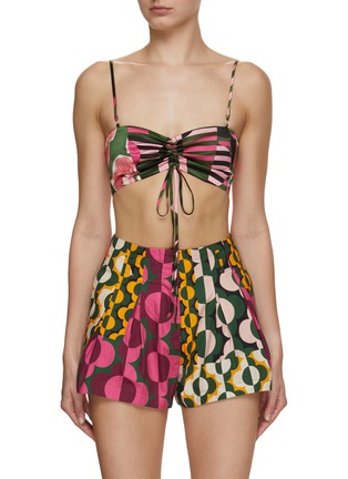 Main View - Click To Enlarge - STUDIO 133 BIYAN - Satin Silk Print Silk Bralette
