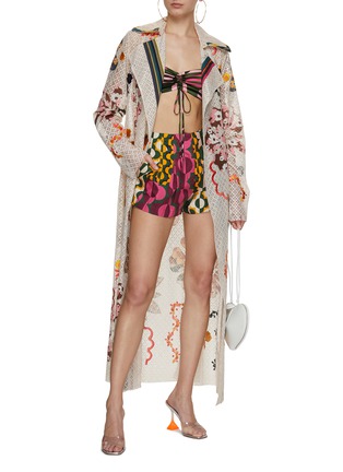 Figure View - Click To Enlarge - STUDIO 133 BIYAN - Flower Print Cotton Shorts