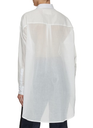Back View - Click To Enlarge - STUDIO 133 BIYAN - Embroidered Appliqué Cotton Shirt