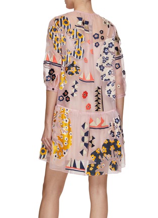 STUDIO 133 BIYAN Embroidered Silk Organza Mini Dress Women