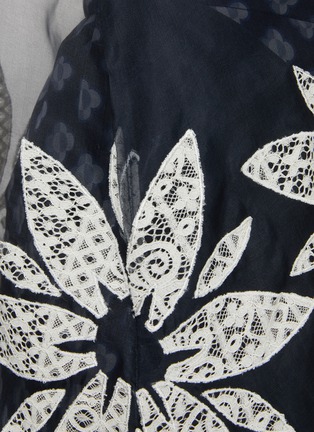  - STUDIO 133 BIYAN - Lace Embroidered Appliqué Silk Organza Coat