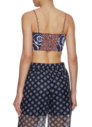 Back View - Click To Enlarge - STUDIO 133 BIYAN - Satin Silk Print Silk Bralette
