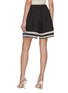 Back View - Click To Enlarge - STUDIO 133 BIYAN - Lace Strips Colourblock Shorts