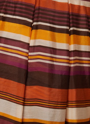  - STUDIO 133 BIYAN - Striped Print Wide Leg Silk Pants