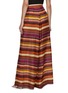 Back View - Click To Enlarge - STUDIO 133 BIYAN - Striped Print Wide Leg Silk Pants