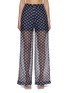 Main View - Click To Enlarge - STUDIO 133 BIYAN - Organza Silk Print Wide Leg Silk Pants