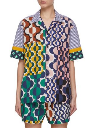 Main View - Click To Enlarge - STUDIO 133 BIYAN - Printed Cotton Pyjama Shirt