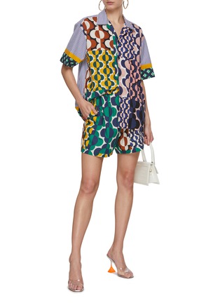 Figure View - Click To Enlarge - STUDIO 133 BIYAN - Printed Cotton Pyjama Shirt