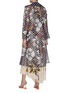 Back View - Click To Enlarge - STUDIO 133 BIYAN - Floral Print Lace Panel Coat