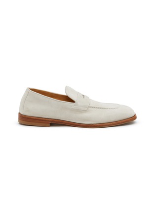 BRUNELLO CUCINELLI | Suede Penny Loafers