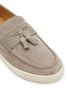 Detail View - Click To Enlarge - BRUNELLO CUCINELLI - Tasseled Suede Loafer Sneakers