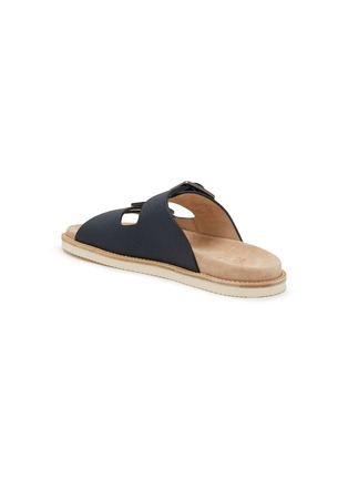  - BRUNELLO CUCINELLI - Double Strap Leather Sandal