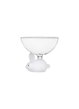 Main View - Click To Enlarge - ICHENDORF MILANO - Animal Farm Glass White Rabbit Bowl