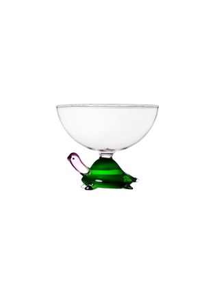 Main View - Click To Enlarge - ICHENDORF MILANO - Animal Farm Glass Green Turtle Bowl