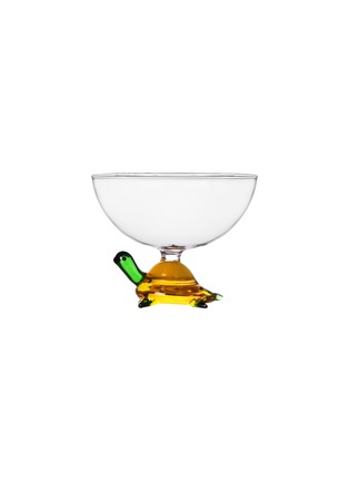 Main View - Click To Enlarge - ICHENDORF MILANO - Animal Farm Glass Amber Turtle Bowl