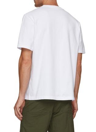 Back View - Click To Enlarge - MAISON KITSUNÉ - College Fox Embroidered T-Shirt