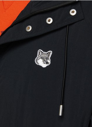  - MAISON KITSUNÉ - Fox Head Patch Hooded Windbreaker