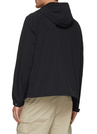 Back View - Click To Enlarge - MAISON KITSUNÉ - Fox Head Patch Hooded Windbreaker