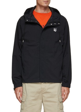 Main View - Click To Enlarge - MAISON KITSUNÉ - Fox Head Patch Hooded Windbreaker