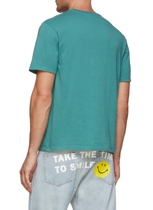 Back View - Click To Enlarge - MAISON KITSUNÉ - Fox Head Patch T-Shirt