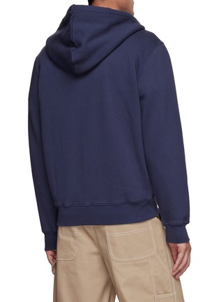 Back View - Click To Enlarge - MAISON KITSUNÉ - Fox Head Patch Zip Up Hoodie