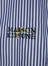  - MAISON KITSUNÉ - Flower Logo Embroidered Striped Shirt