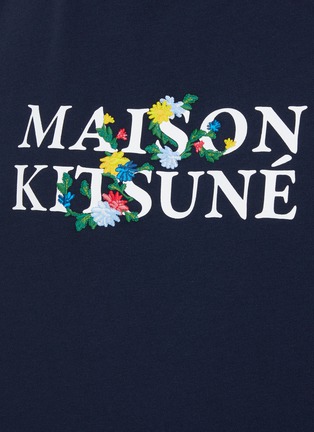  - MAISON KITSUNÉ - Flower Embroidered Printed T-Shirt