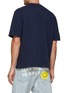 Back View - Click To Enlarge - MAISON KITSUNÉ - Flower Embroidered Printed T-Shirt