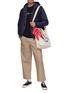 Figure View - Click To Enlarge - MAISON KITSUNÉ - Prizes Oversized Crewneck T-Shirt