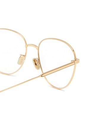 DIOR | GEMDIORO RU Metal Round Optical Glasses | GOLD | Women | Lane ...