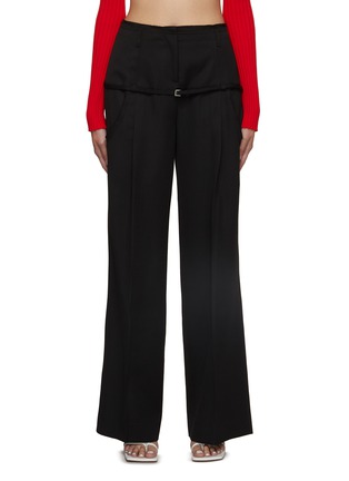 Main View - Click To Enlarge - JACQUEMUS - Raw Edge Belted Low Waist Pants