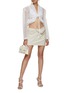 Figure View - Click To Enlarge - JACQUEMUS - Floral Embroidered Sheer Cropped Blazer