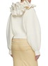 Back View - Click To Enlarge - JACQUEMUS - Ruffle Front Zip Jacket