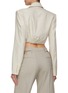 Back View - Click To Enlarge - JACQUEMUS - Sharp Cut Notched Lapel Cropped Blazer