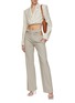 Figure View - Click To Enlarge - JACQUEMUS - Sharp Cut Notched Lapel Cropped Blazer
