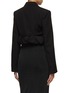 Back View - Click To Enlarge - JACQUEMUS - Rolled Hem Strap Closure Cropped Blazer