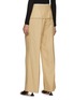 Back View - Click To Enlarge - JACQUEMUS - Raw Edge Belted Low Waist Tailored Pants