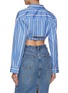 Back View - Click To Enlarge - JACQUEMUS - La Chemise Plidao Cropped Shirt