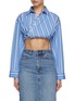 Main View - Click To Enlarge - JACQUEMUS - La Chemise Plidao Cropped Shirt