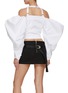 Back View - Click To Enlarge - JACQUEMUS - Super Puff Sleeve Off Shoulder Corset Top
